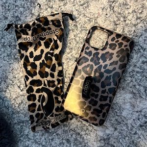 Barely used iPhone 11 pro max loopy leopard case.